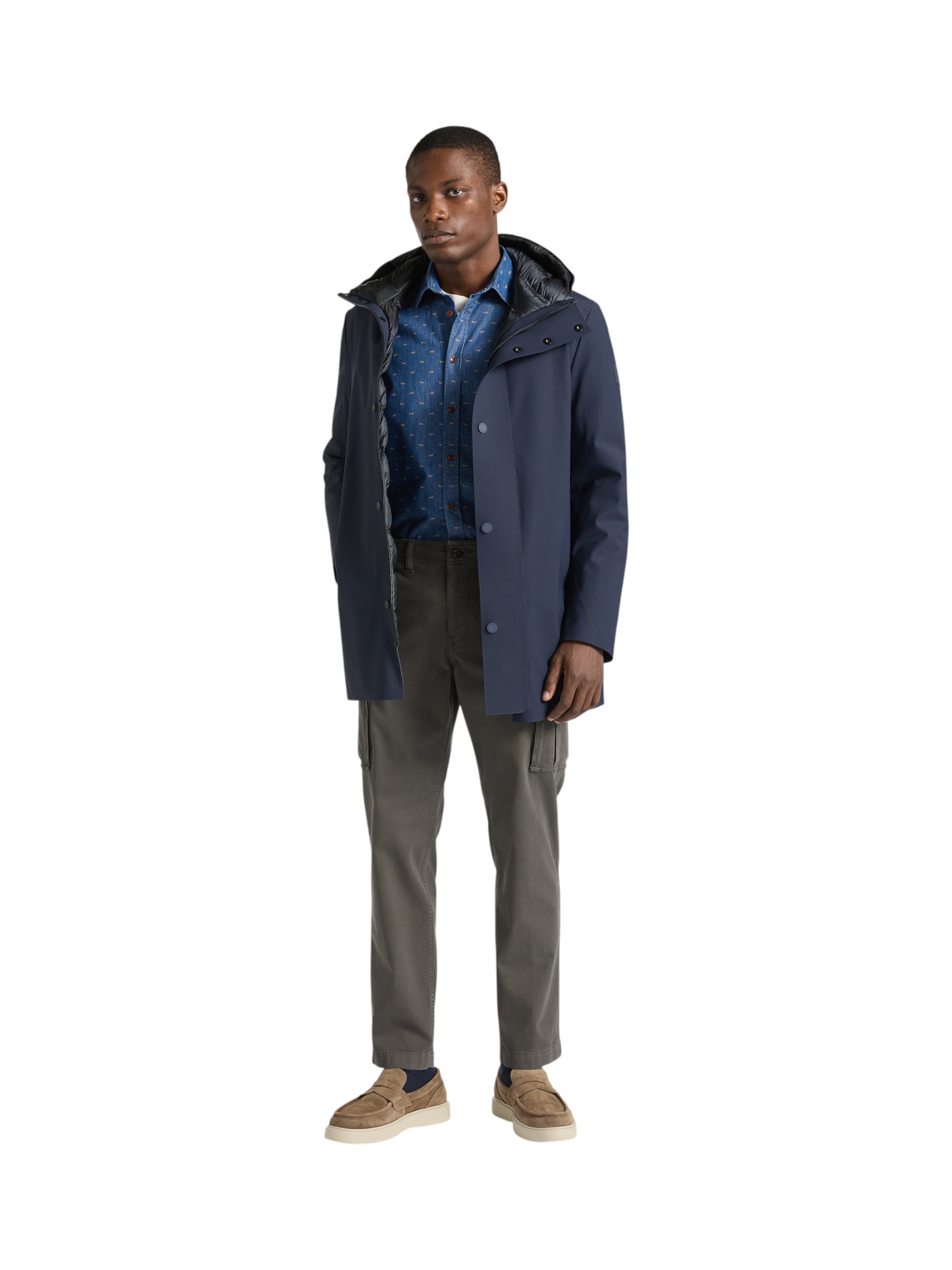 Harmont&Blaine - Trench tecnico uomo con cappuccio - immagine 6