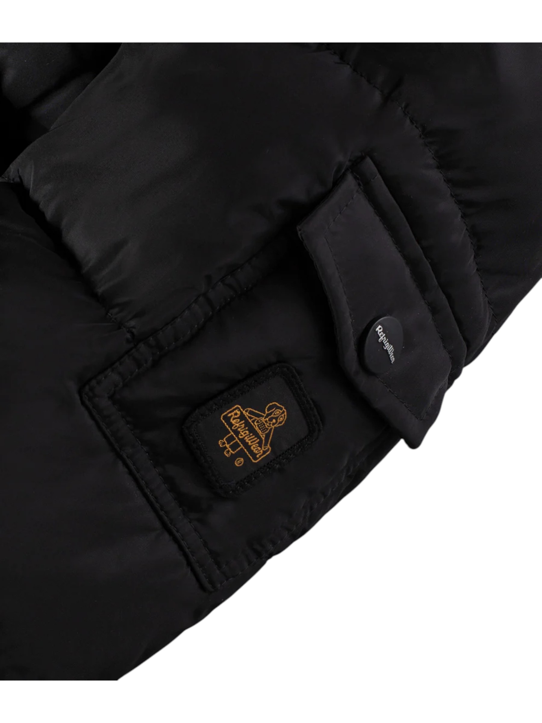 Refrigiwear - Piumino nero donna con cappuccio - XS - immagine 6