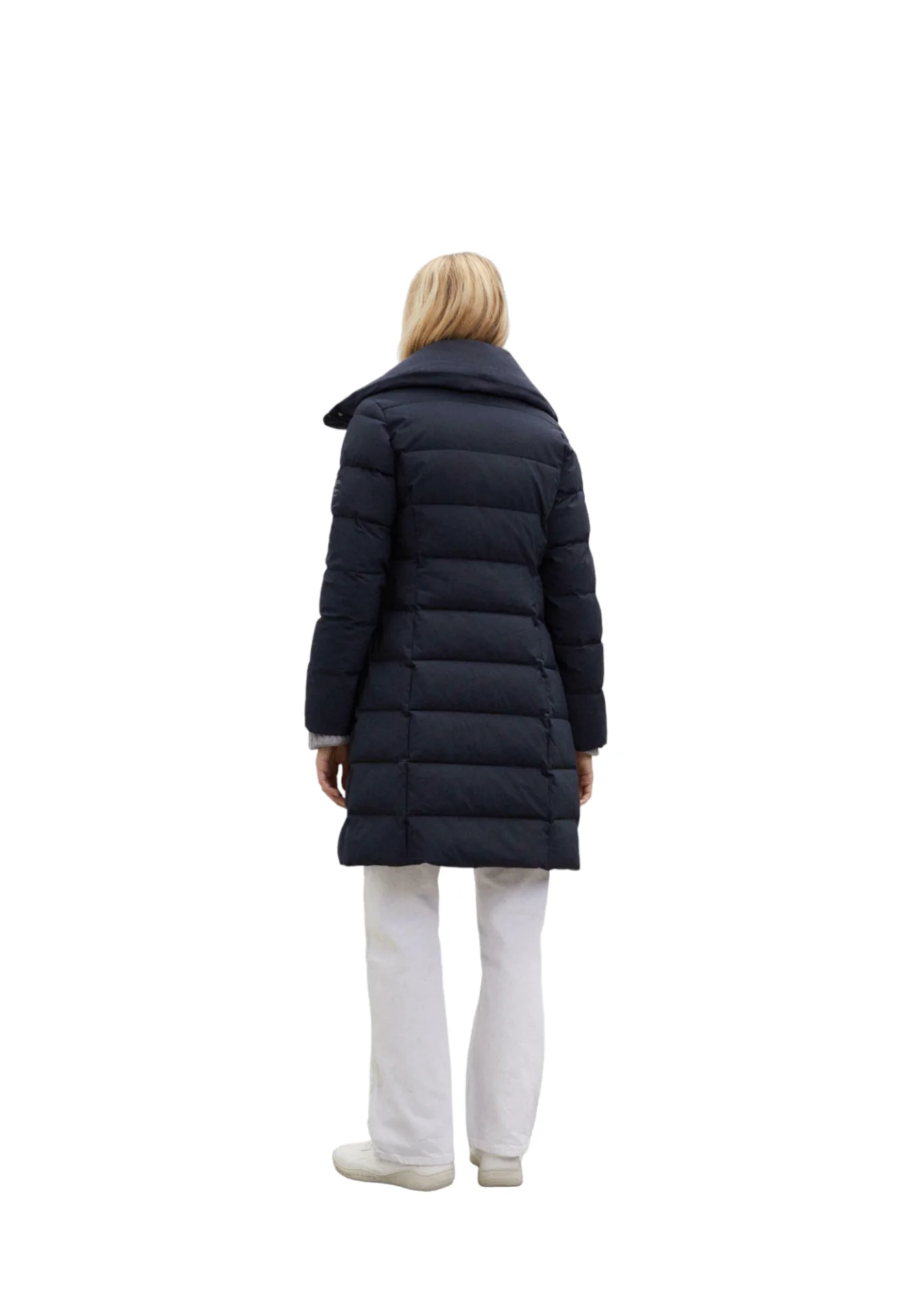 Ecoalf - Piumino lungo blu donna - immagine 5