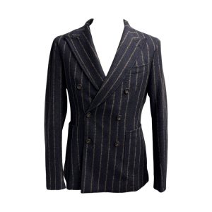 Manuel Ritz - Giacca doppiopetto a righe - 48