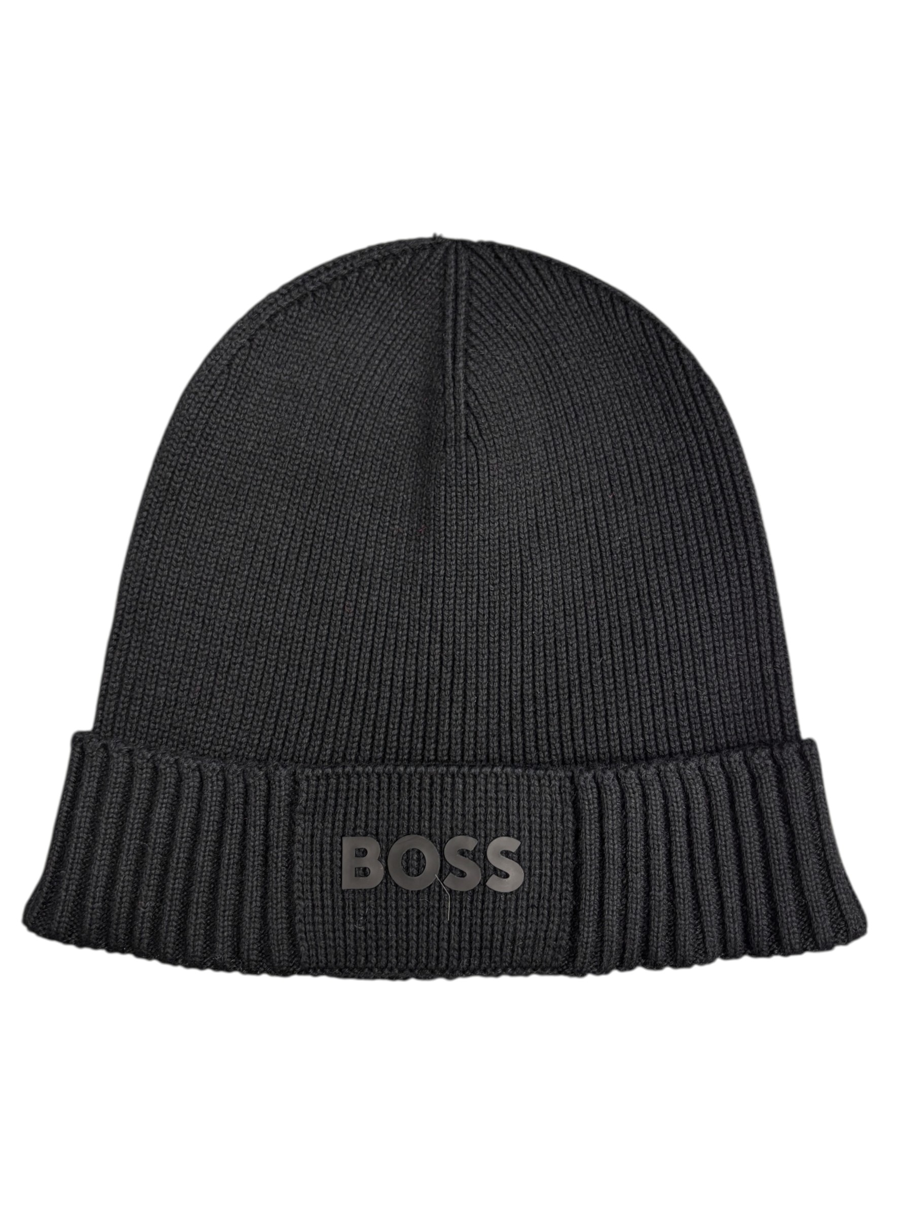 Hugo Boss - Cappello nero in maglia