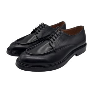 Brecos - Scarpe derby uomo in pelle nera - 42