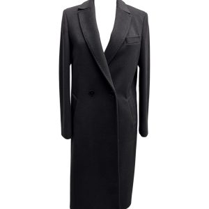 Federica Garoni - Cappotto doppiopetto nero modello Natalie - 42