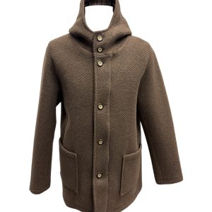 Mentore - Cappotto fango in lana cotta - XL