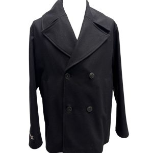 Gino Gori - Giaccone doppiopetto nero in lana
