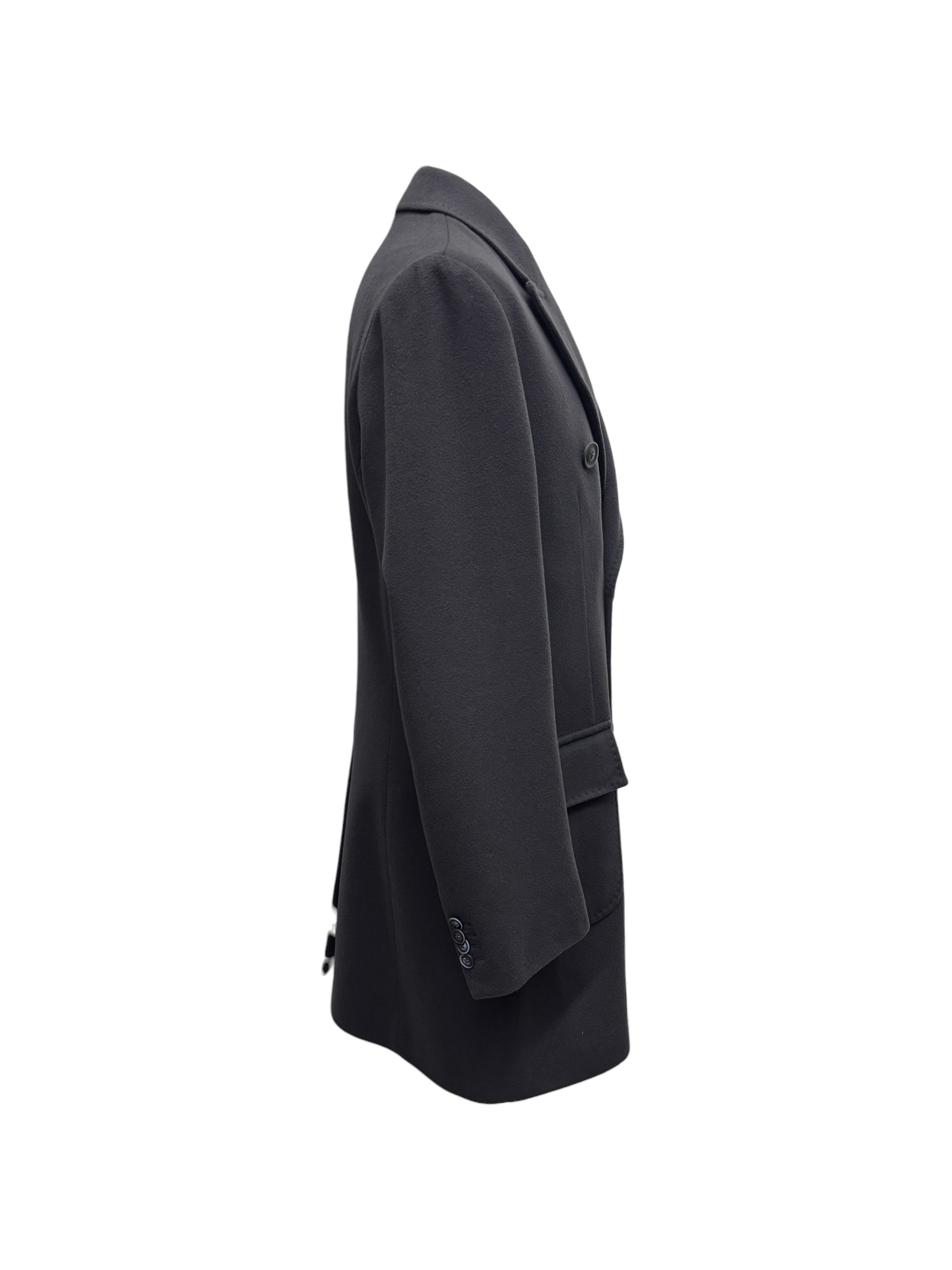 Scarano - Cappotto doppiopetto in lana e cashmere blu - 50 - immagine 2