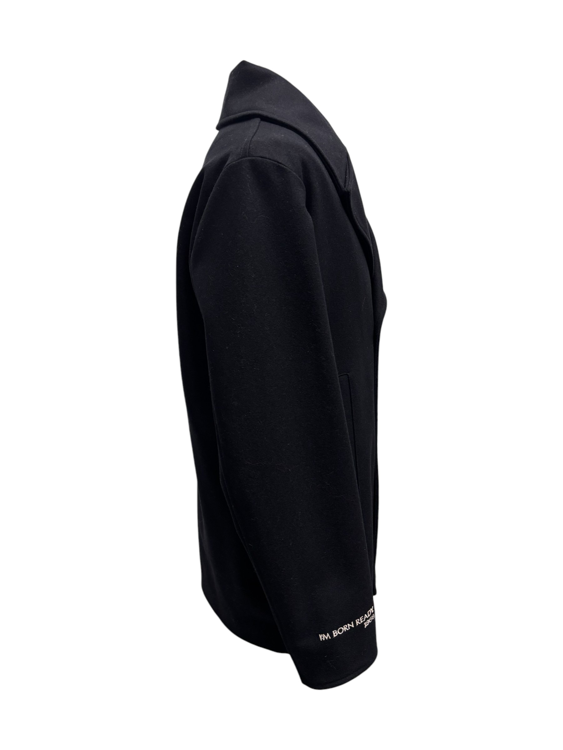 Gino Gori - Giaccone doppiopetto nero in lana - immagine 2