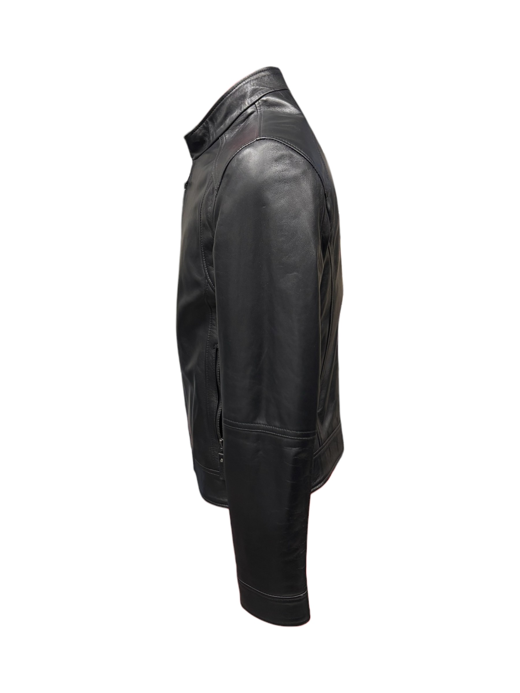 Raphael - Giubbino in pelle nera uomo - 48 - immagine 2