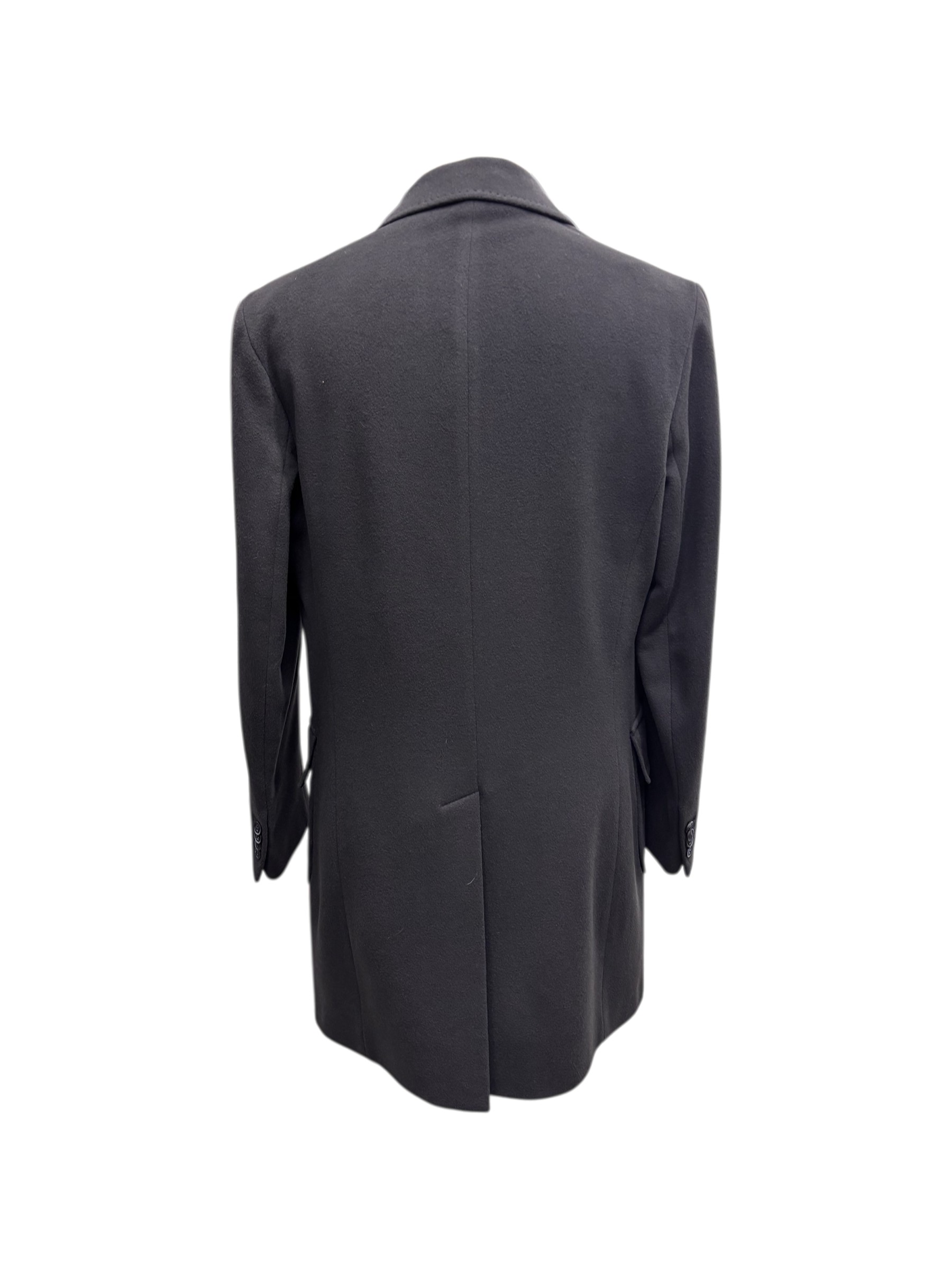 Scarano - Cappotto doppiopetto in lana e cashmere blu - 50 - immagine 3