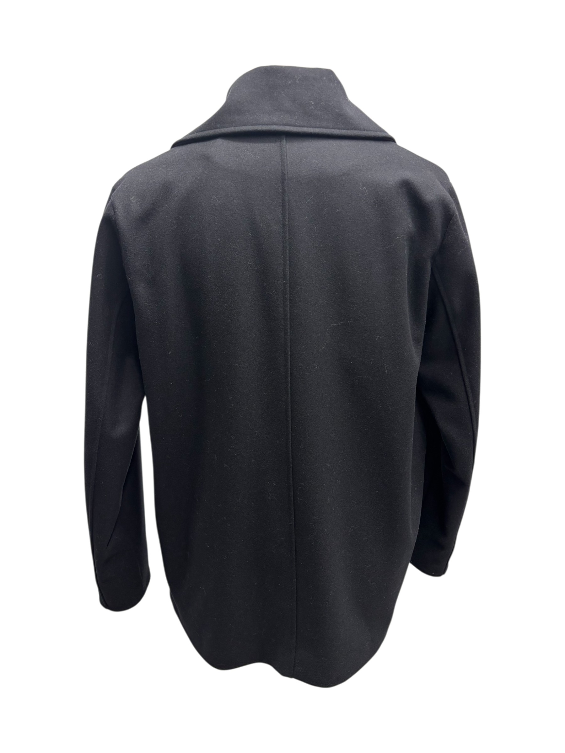 Gino Gori - Giaccone doppiopetto nero in lana - immagine 3