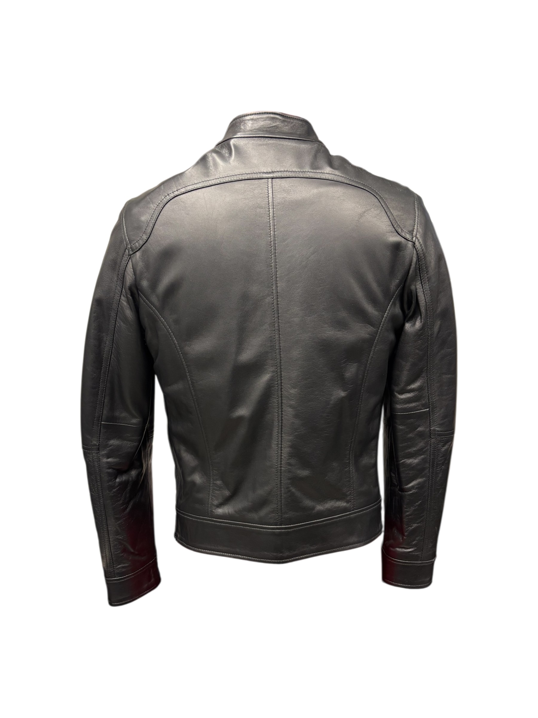 Raphael - Giubbino in pelle nera uomo - 48 - immagine 3