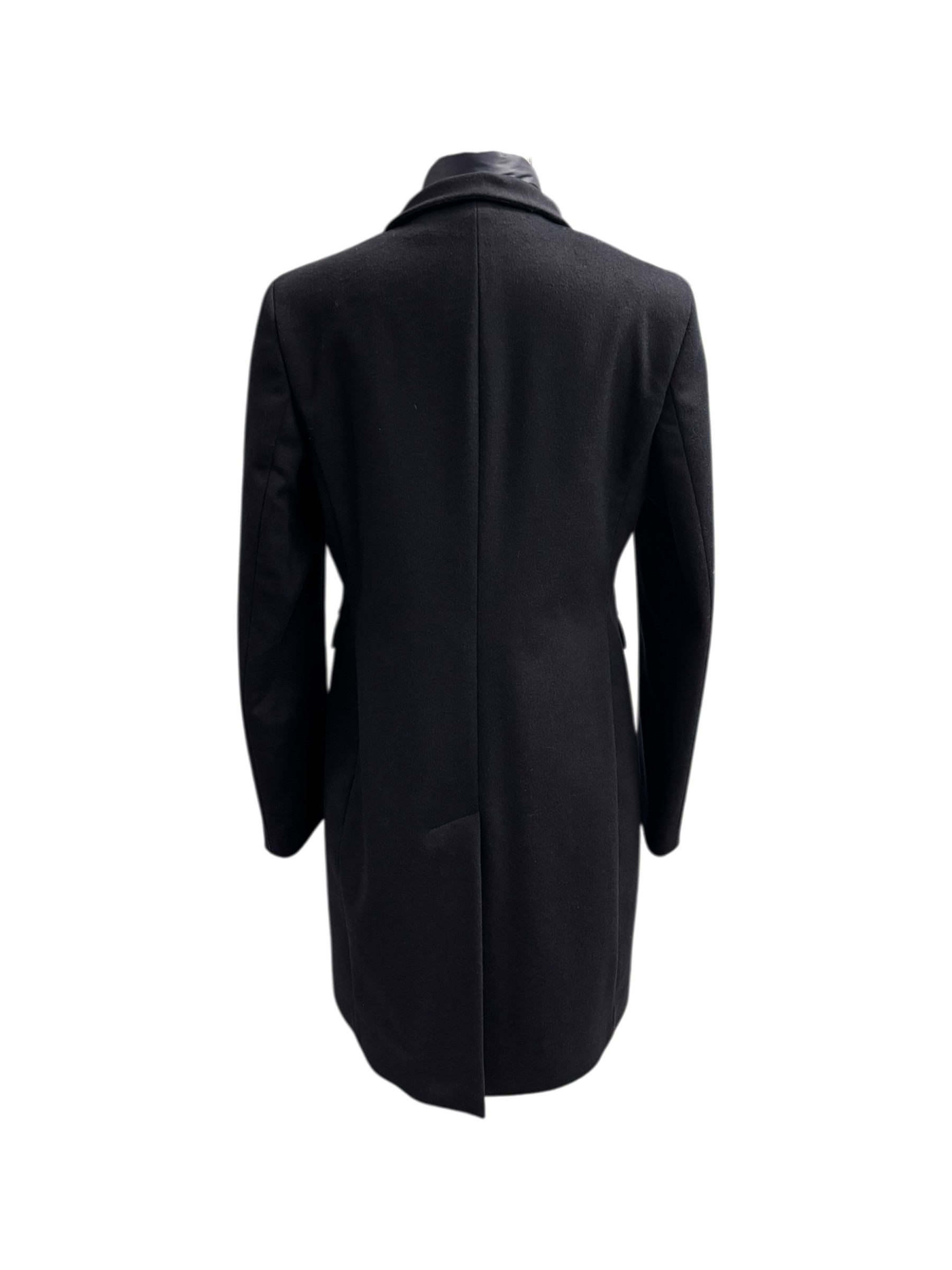 Federica Garoni - Cappotto blu con pettorina in lana e cashmere modello Tulipano - 46 - immagine 4
