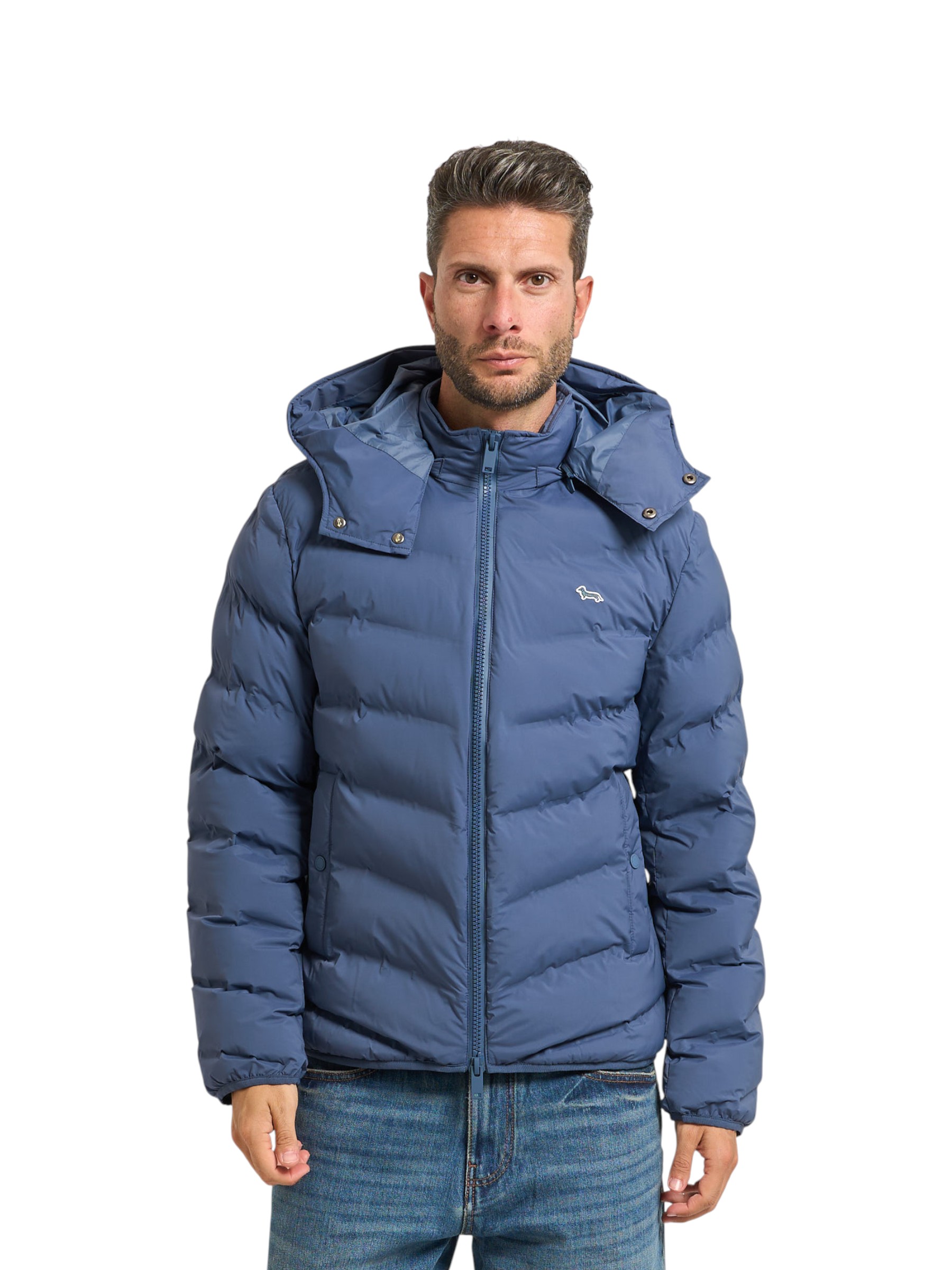 Harmont & Blaine - Piumino lavanda trapuntato uomo - L - immagine 4