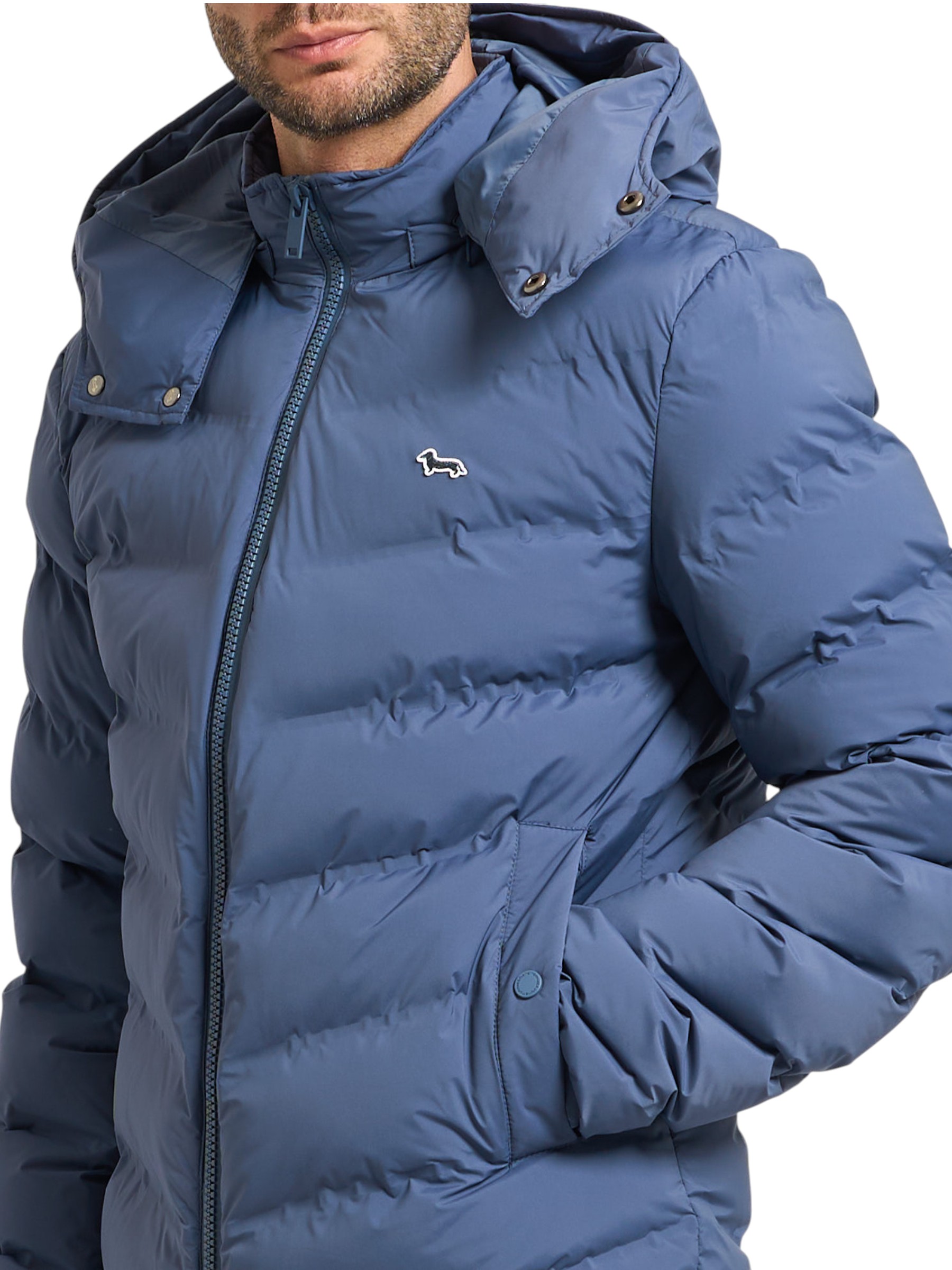 Harmont & Blaine - Piumino lavanda trapuntato uomo - L - immagine 6