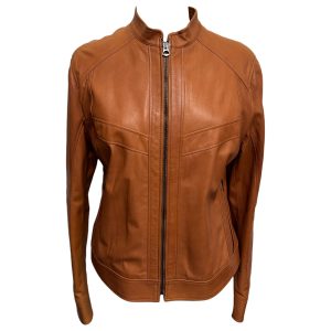 Raphael - Giubbino donna in pelle cammello - 48