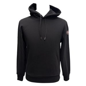Colmar - Felpa nera con cappuccio uomo - S
