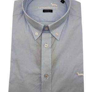 Harmont & Blaine - Camicia narrow fit in cotone celeste