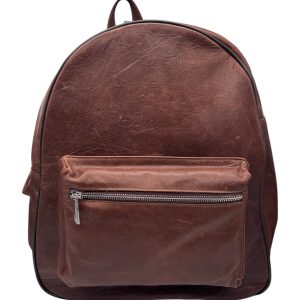 Raphael - Zaino in pelle di vitello color cuoio