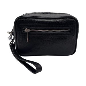 Raphael - Borsello nero in pelle martellata