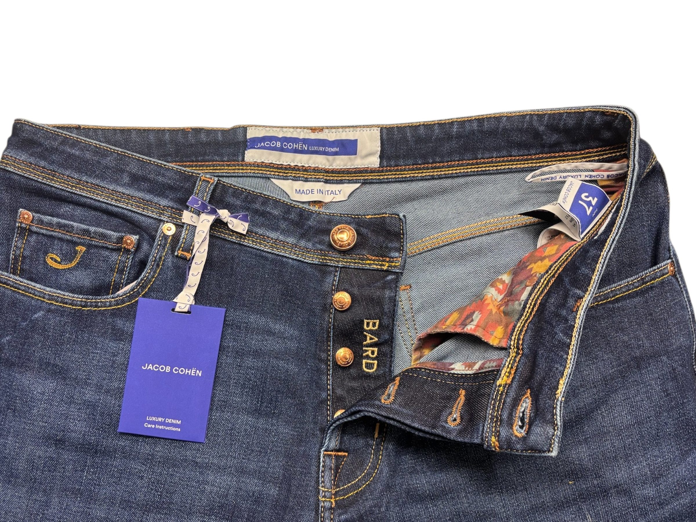 Jacob Cohën – Jeans dark wash modello Bard - W37 - immagine 6