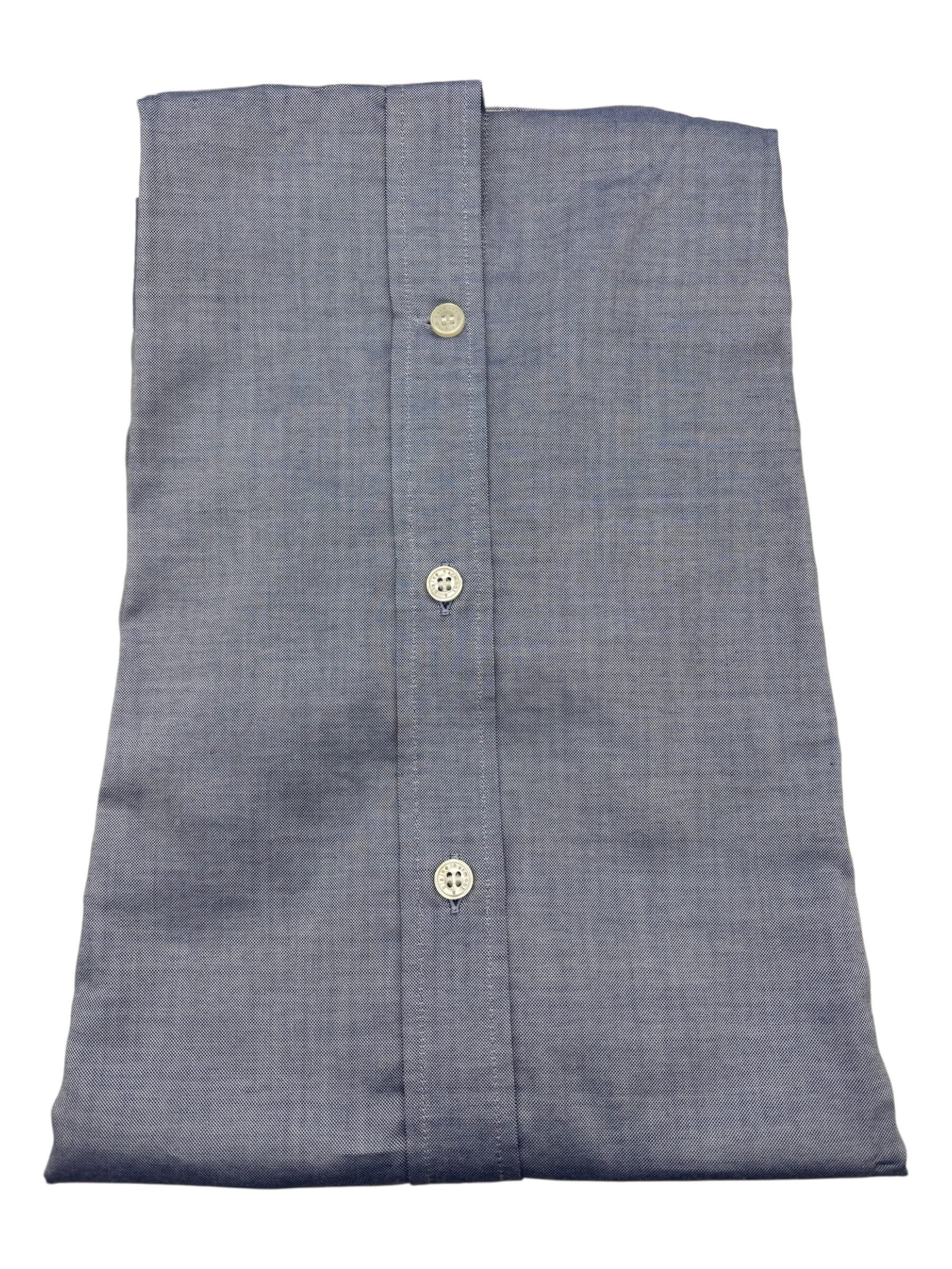 Harmont & Blaine - Camicia narrow fit in cotone denim chiaro - immagine 2