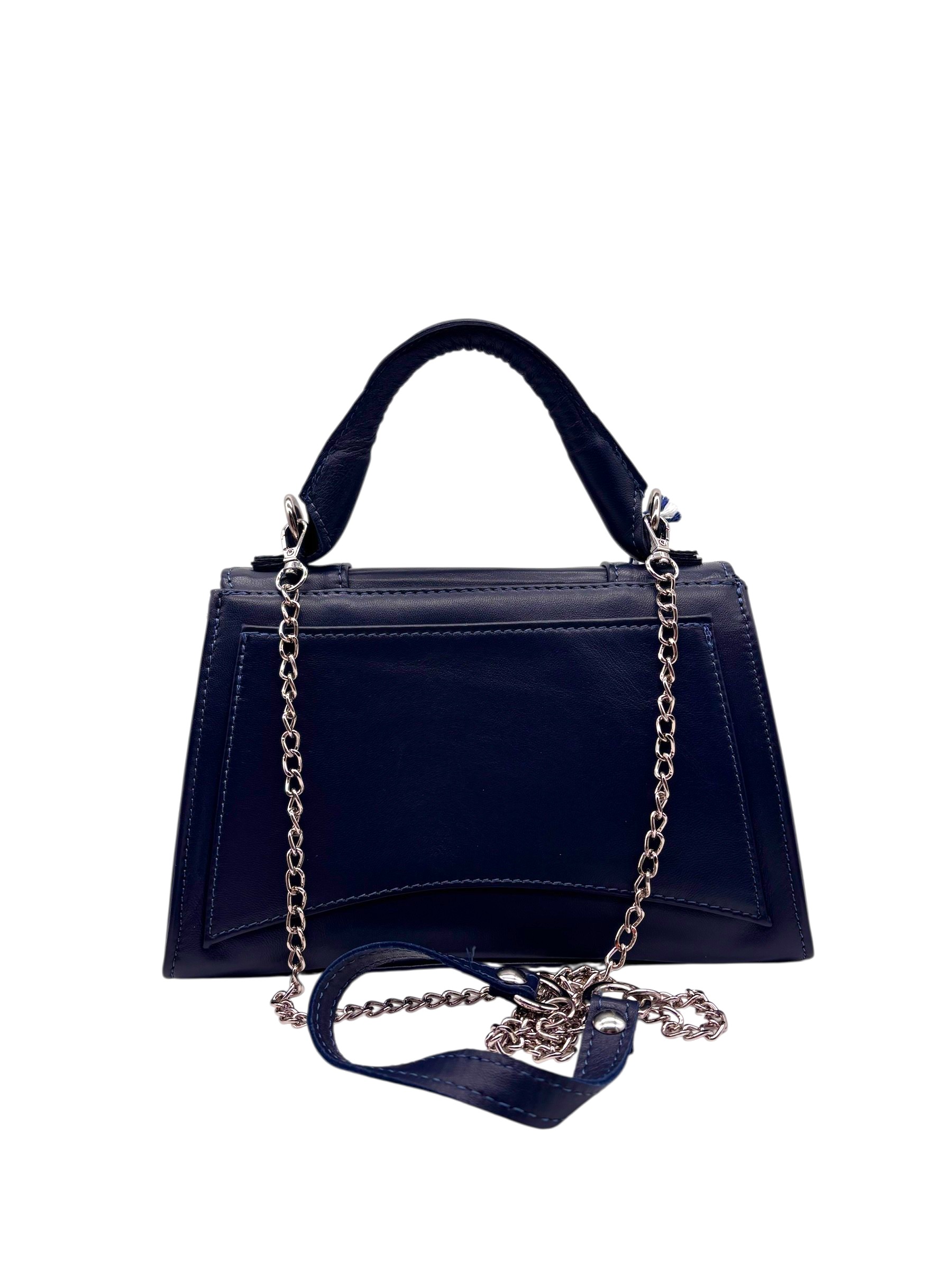 Raphael - Borsa a tracolla in pelle blu - immagine 3