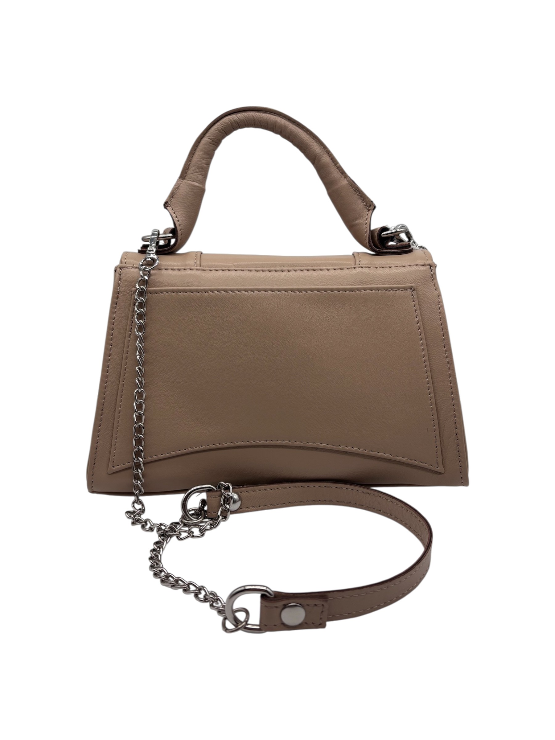 Raphael - Borsa a tracolla in pelle beige - immagine 3