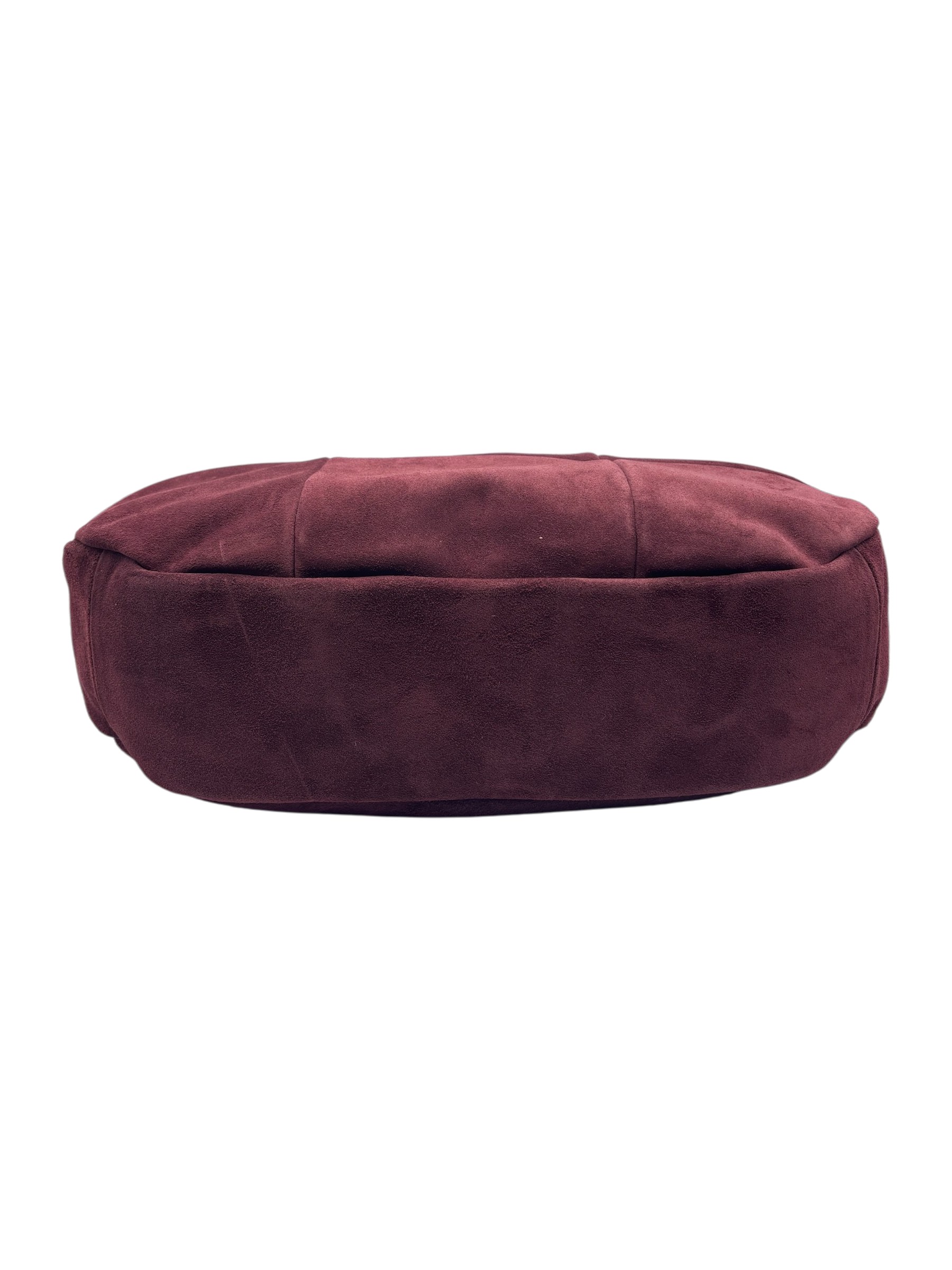 Raphael - Borsa a spalla in pelle scamosciata bordeaux - immagine 4