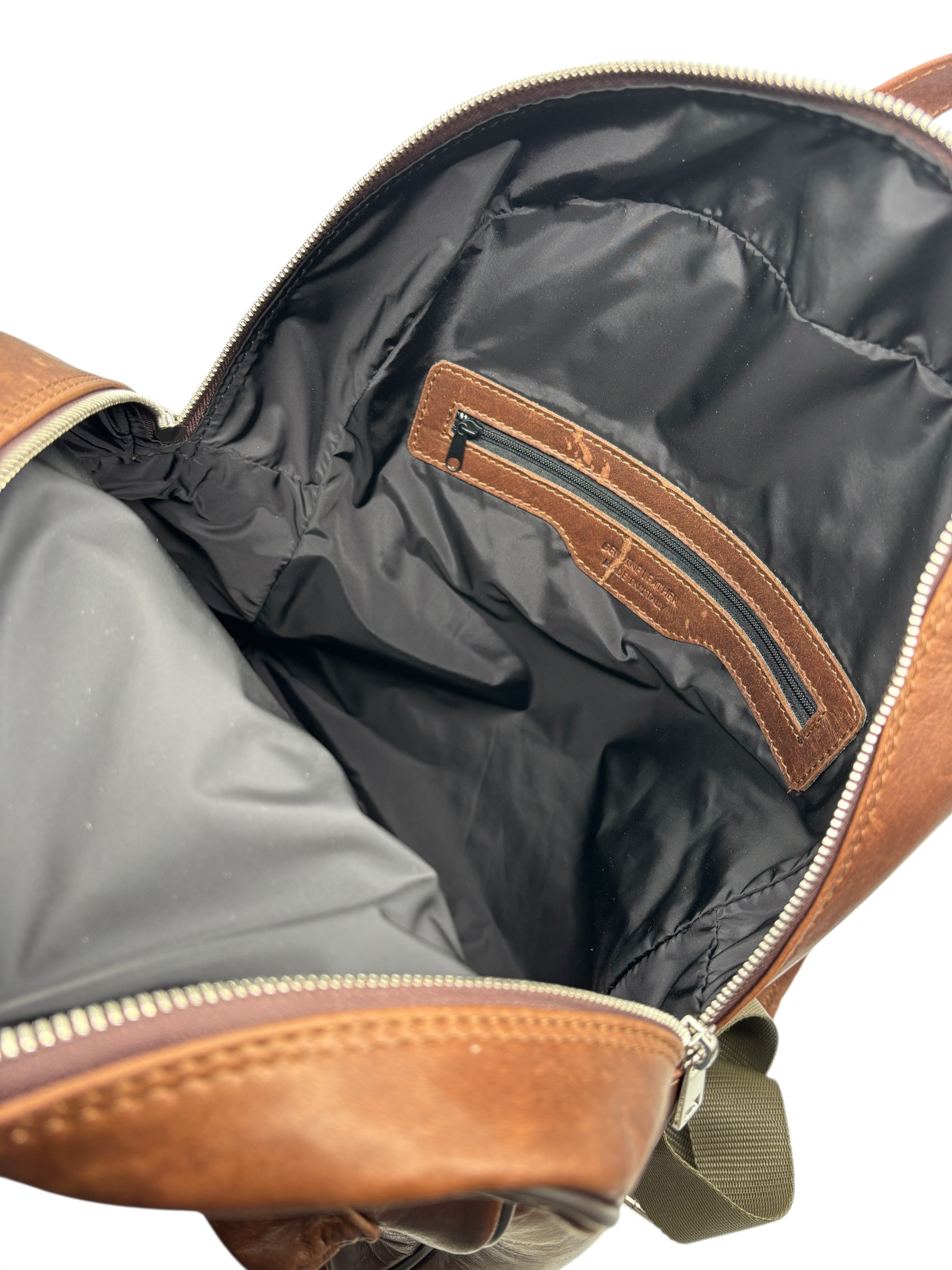 Raphael - Zaino in pelle di vitello color cuoio - immagine 5