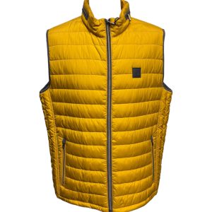 Bugatti - Gilet uomo trapuntato senape - 58