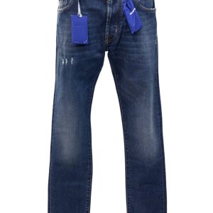 Jacob Cohën – Jeans dark wash con strappi modello Bard - W33