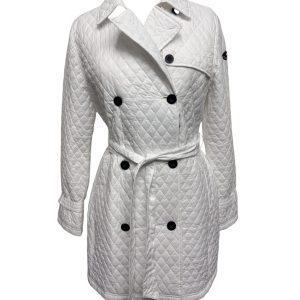Canadiens - Trench Coat donna quattro stagioni bianco modello Scarlett