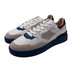 Extr4 - Sneakers uomo in pelle multicolore e pelle scamosciata