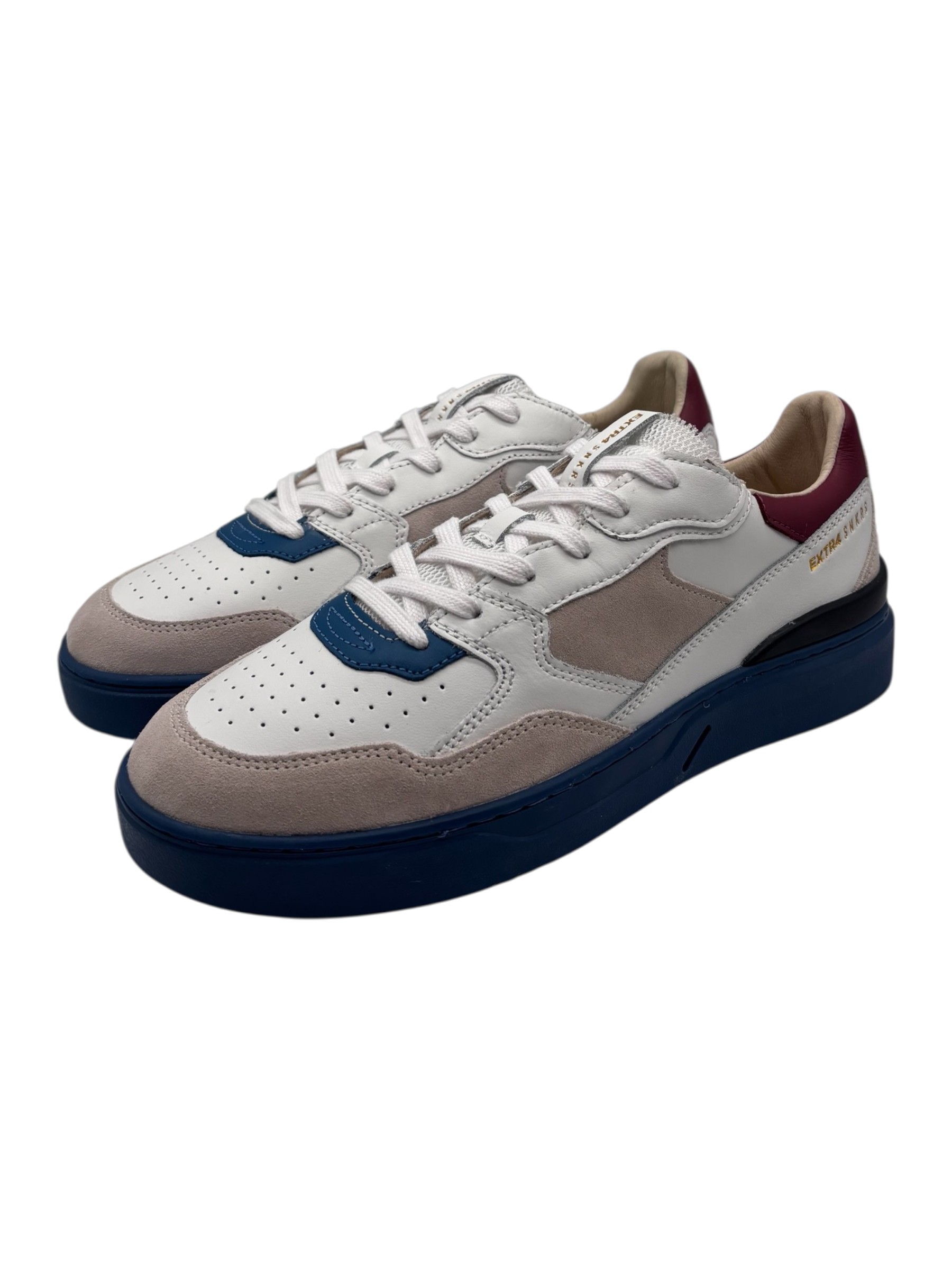 Extr4 - Club Tennis 1.12 sneakers uomo in pelle multicolore e pelle scamosciata