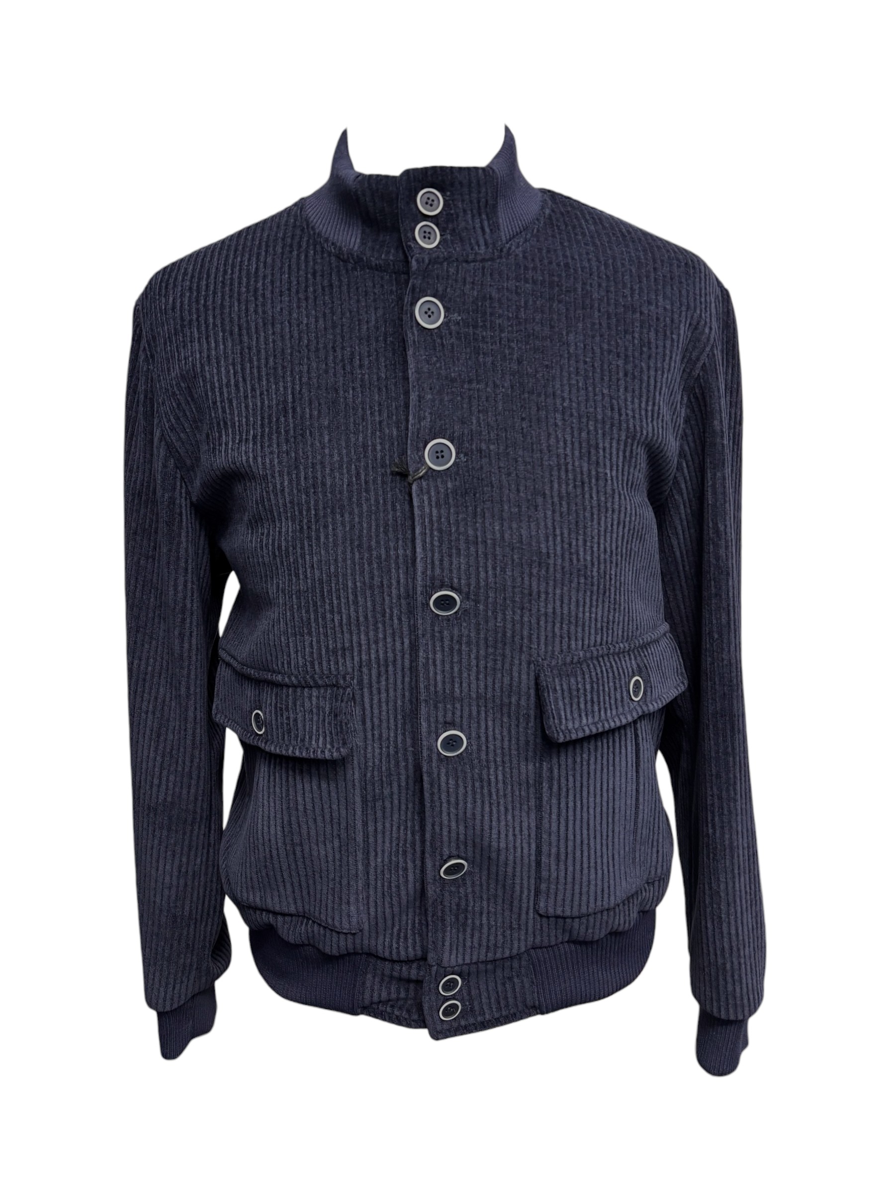 Marco Nils - Bomber uomo in velluto a coste blu