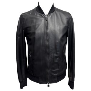 Raphael - Bomber in pelle nera uomo
