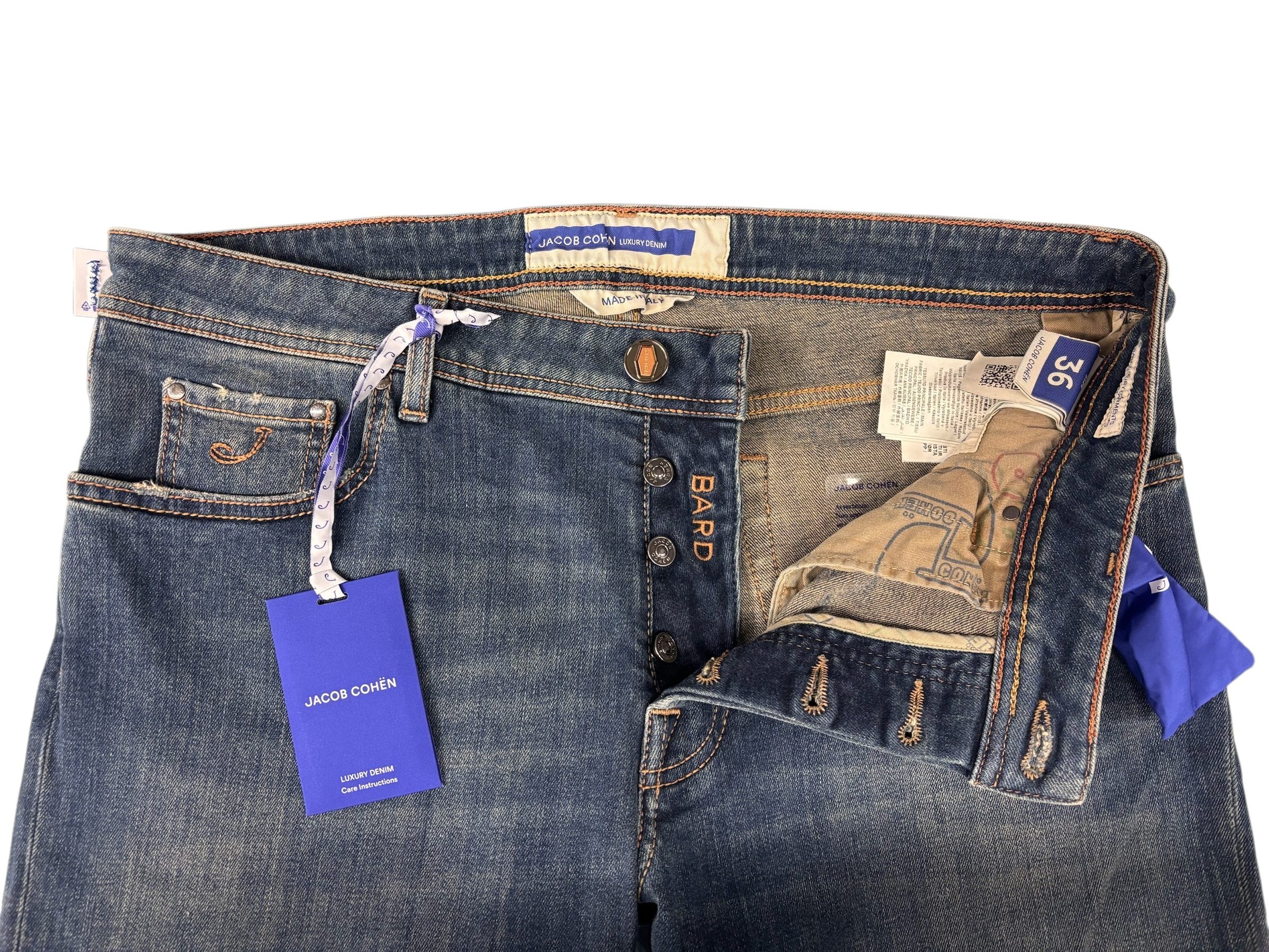 Jacob Cohën – Jeans medium blue wash modello Bard - W36 - immagine 6