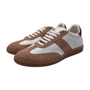 Brecos – Sneakers donna in pelle e camoscio cipria – 37