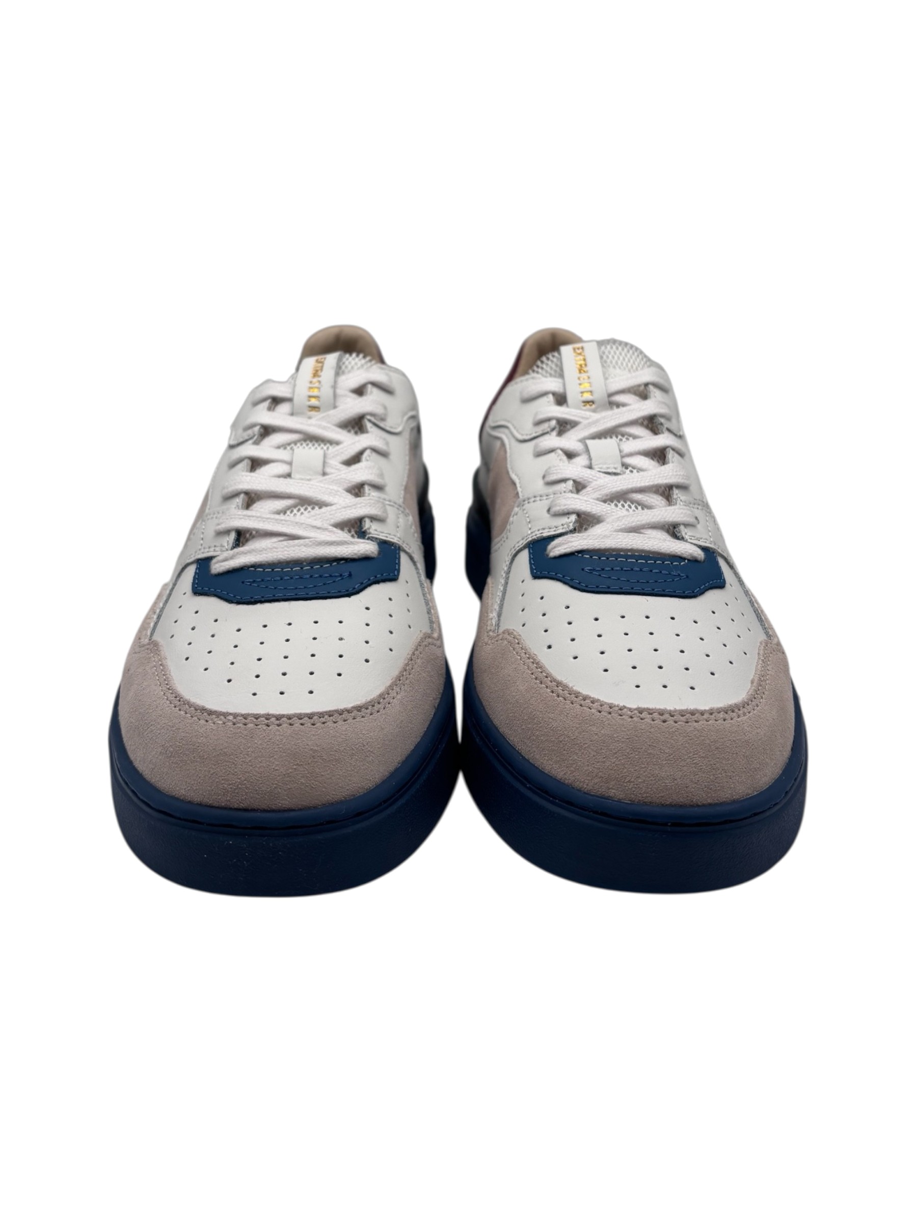 Extr4 - Club Tennis 1.12 sneakers uomo in pelle multicolore e pelle scamosciata - immagine 2