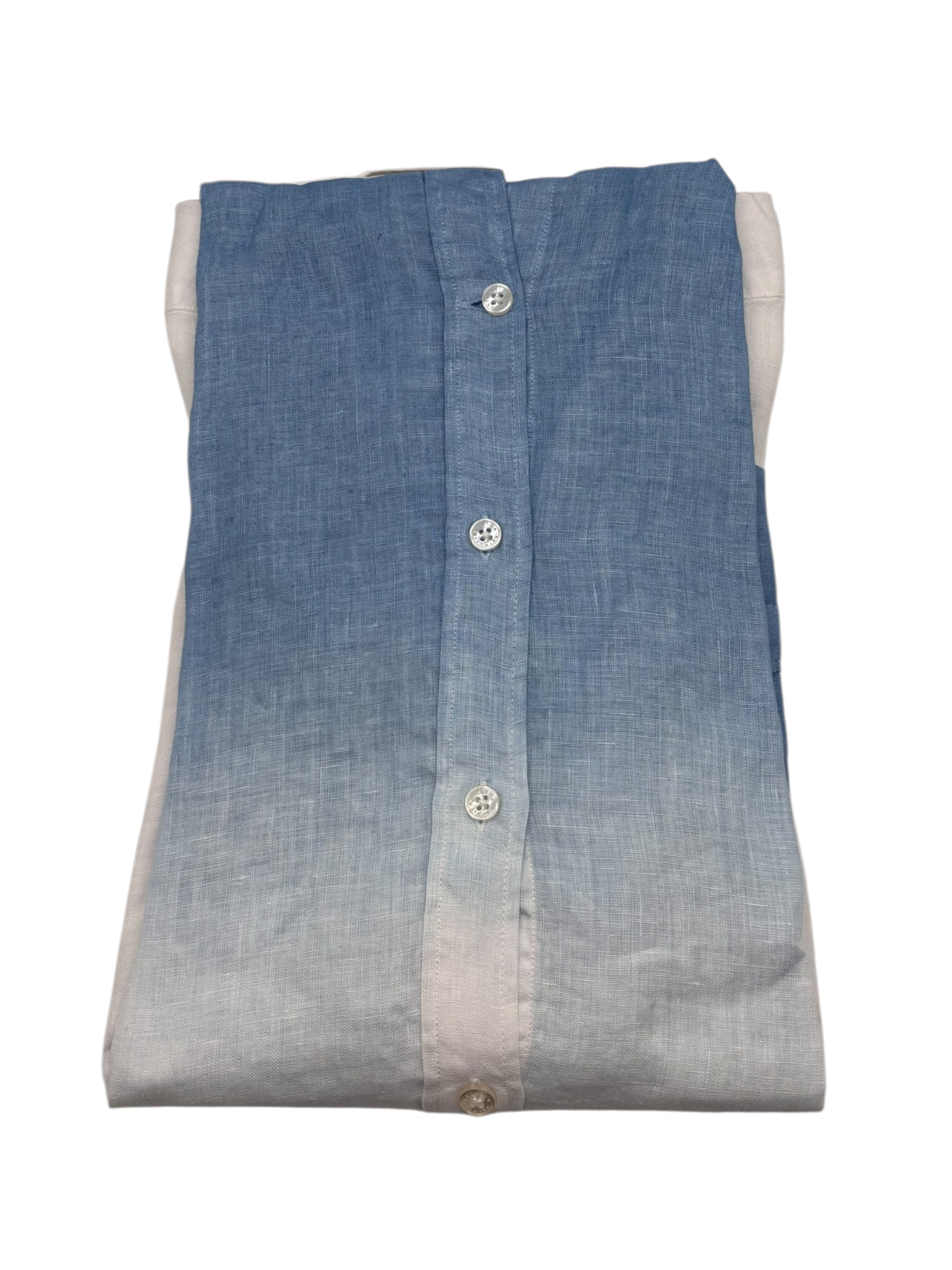 Harmont & Blaine - Camicia regular fit in lino bicolore sfumato - XL - immagine 2