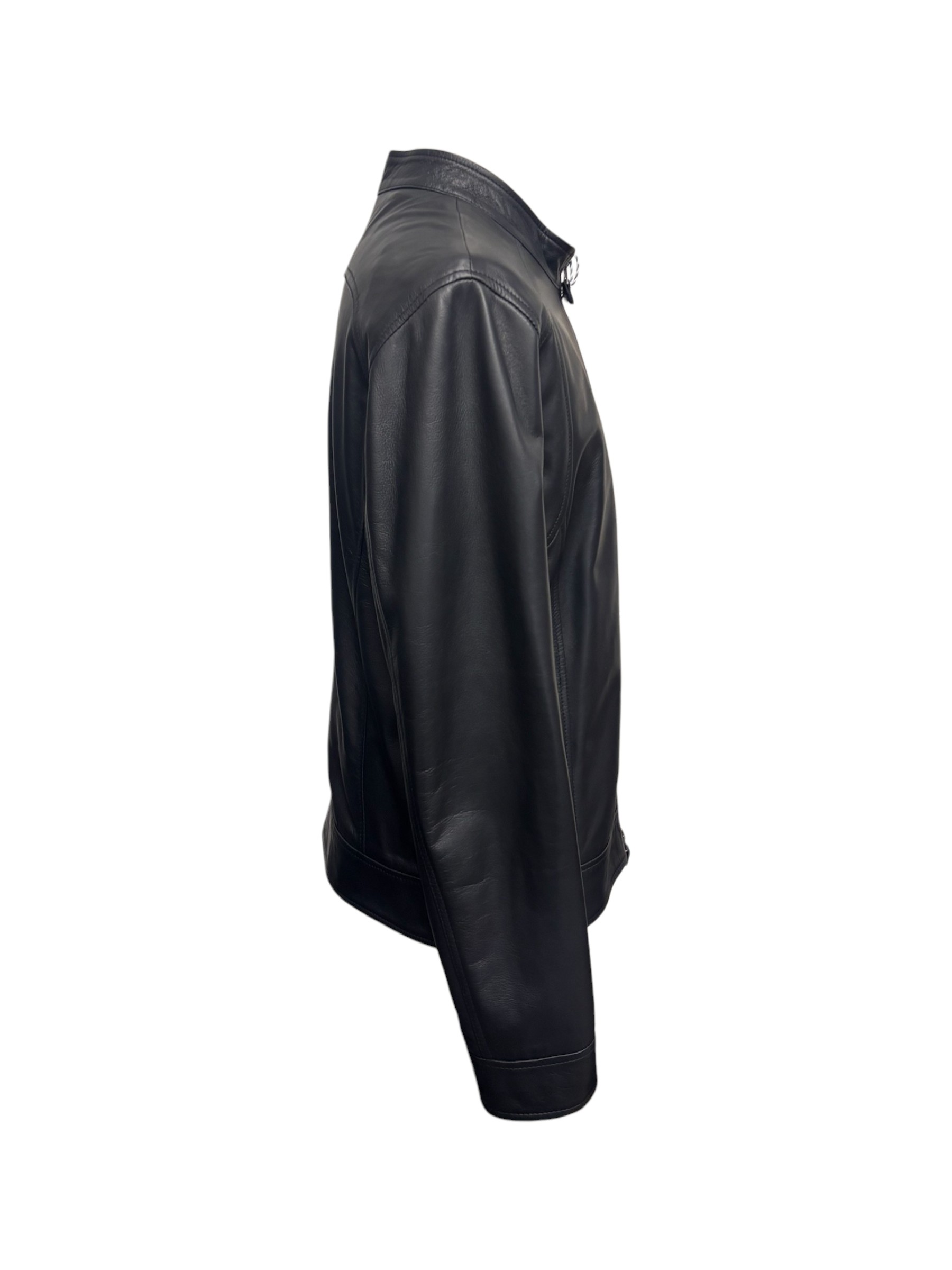 Raphael - Giubbino in pelle nera uomo modello Piero - immagine 2
