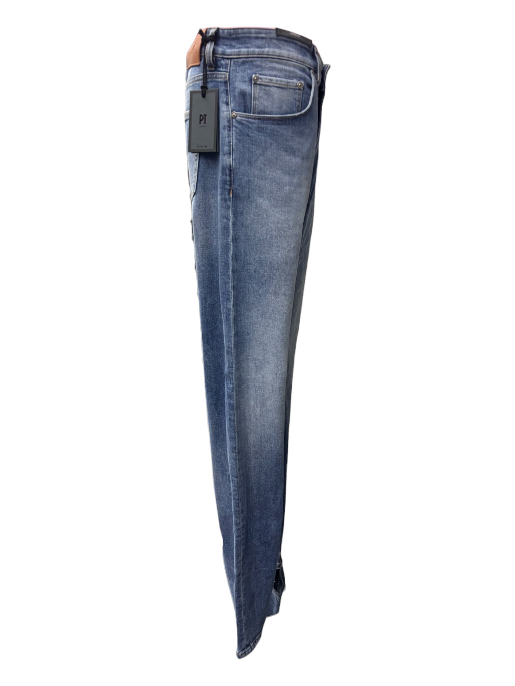 PT Torino - Jeans slim fit light blue wash - immagine 2