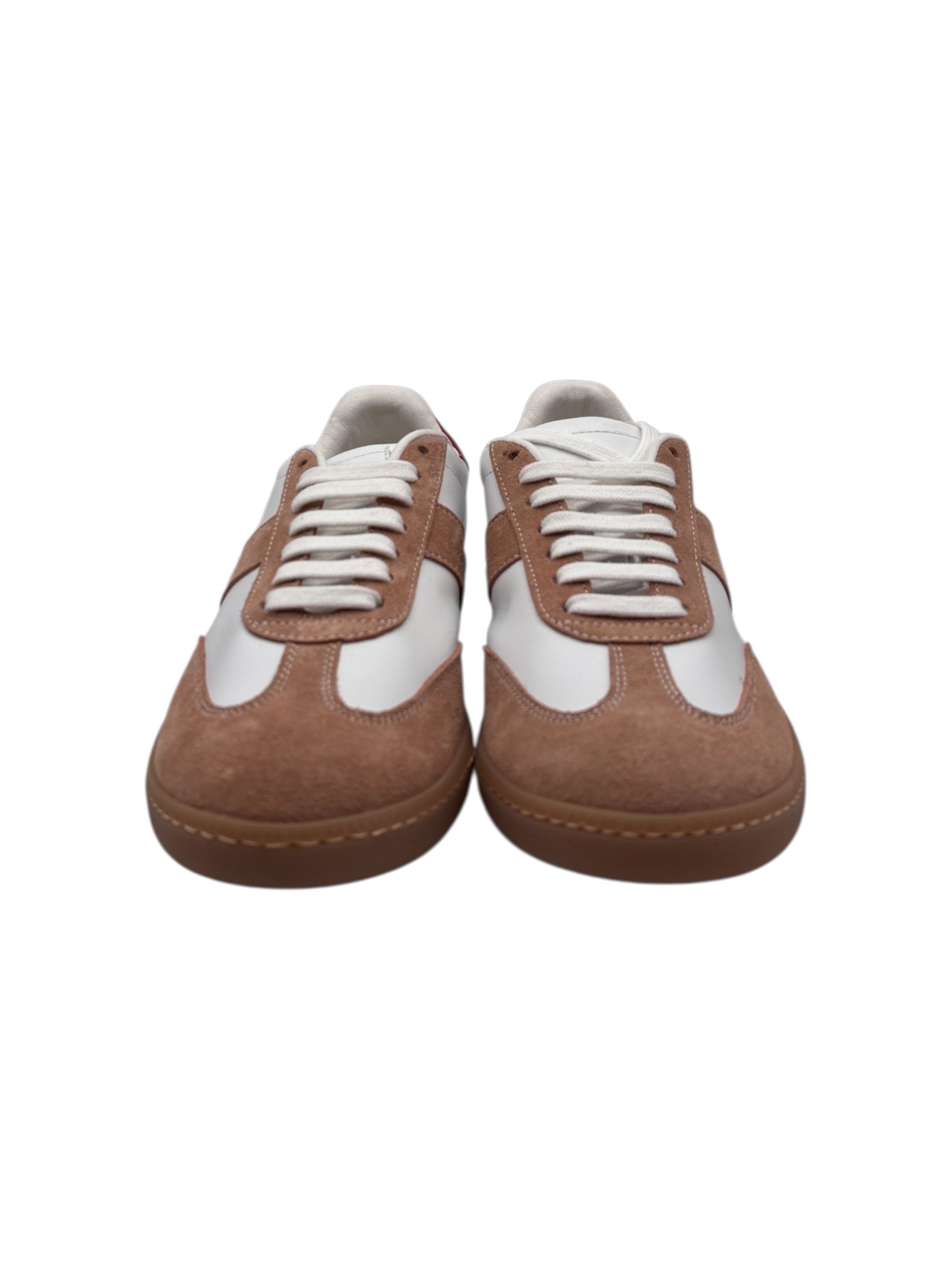 Brecos – Sneakers donna in pelle e camoscio cipria – 37 - immagine 2