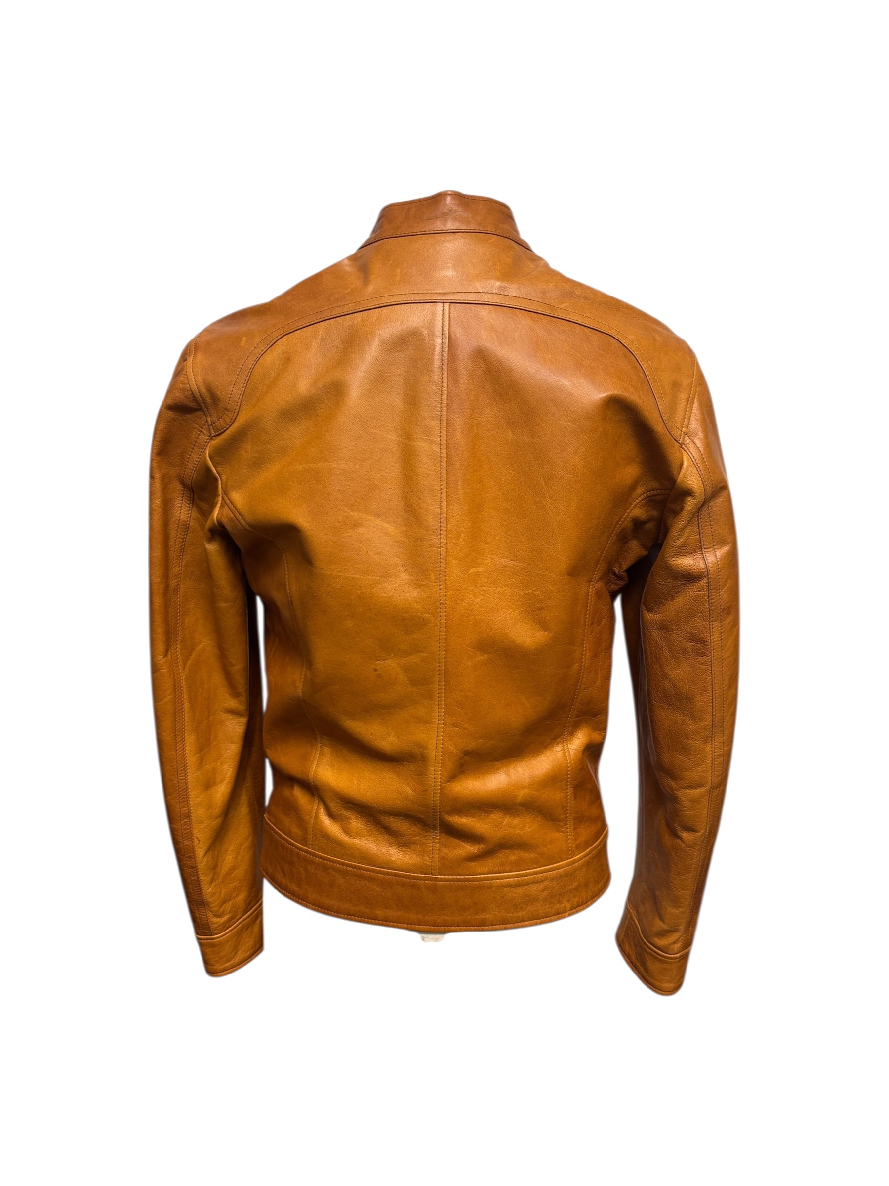 Raphael - Giubbino in pelle cuoio uomo modello Piero – 50 - immagine 3