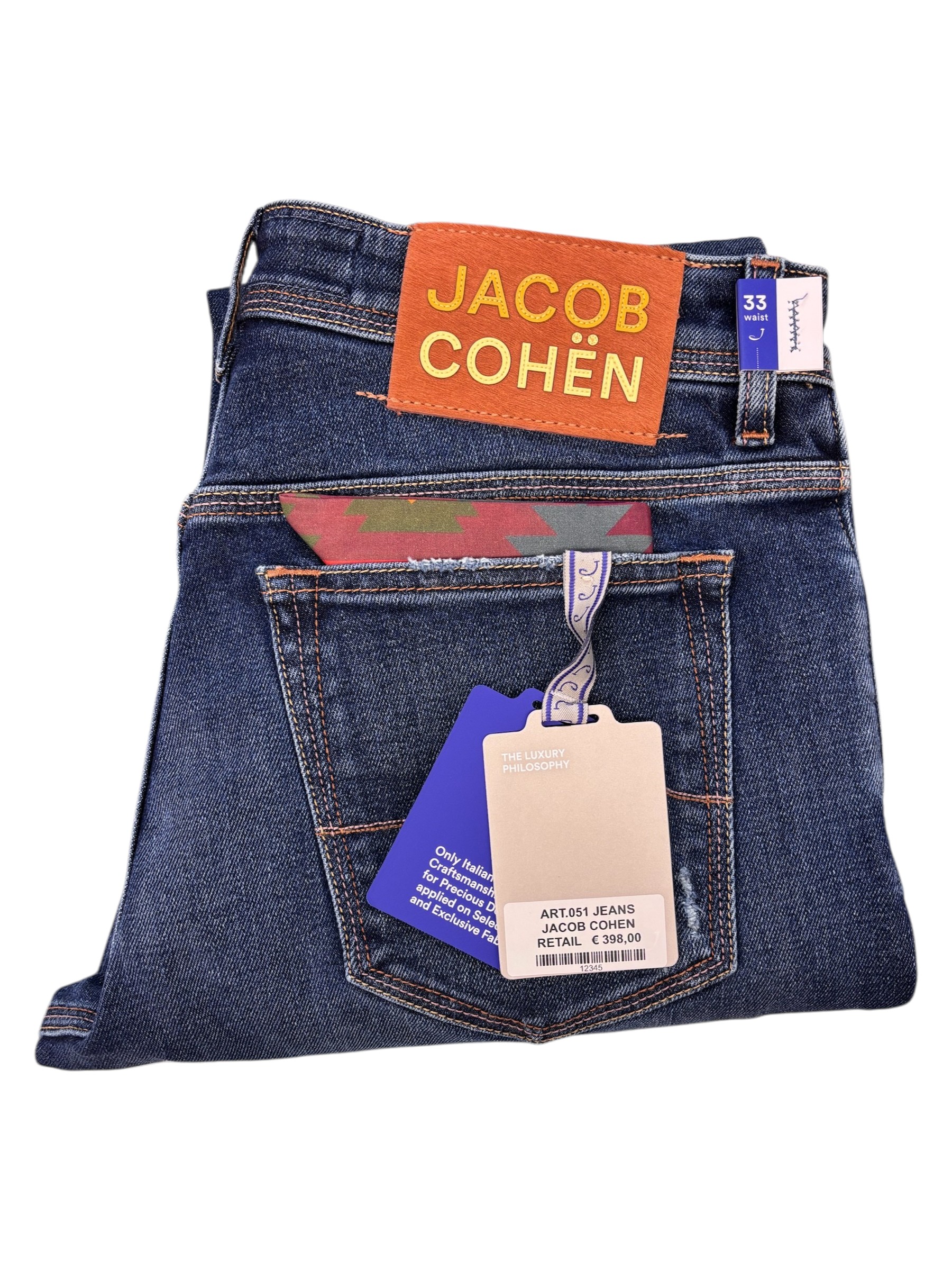 Jacob Cohën – Jeans dark wash con strappi modello Bard - W33 - immagine 4