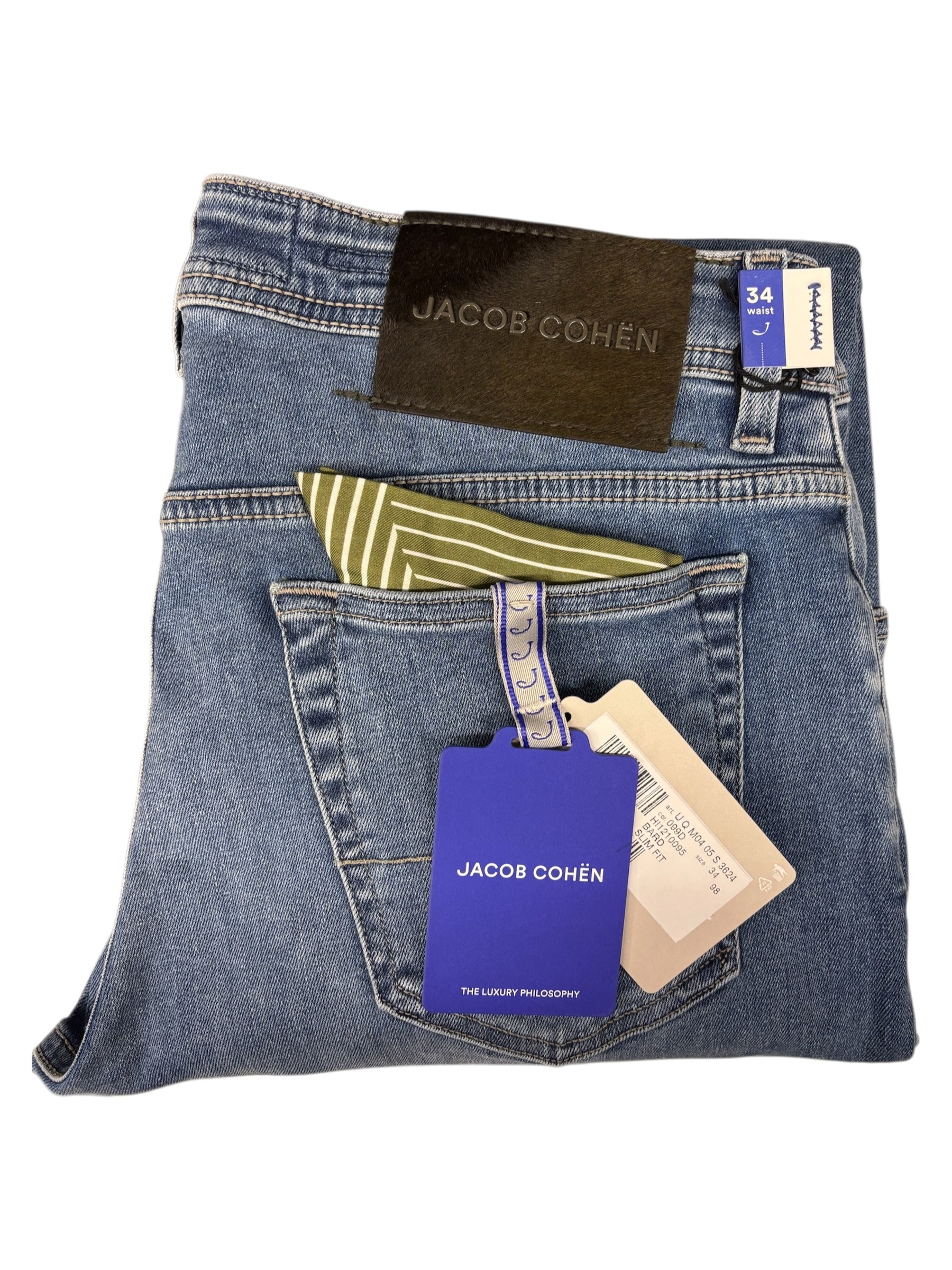Jacob Cohën – Jeans light blue wash modello Bard - W34 - immagine 4