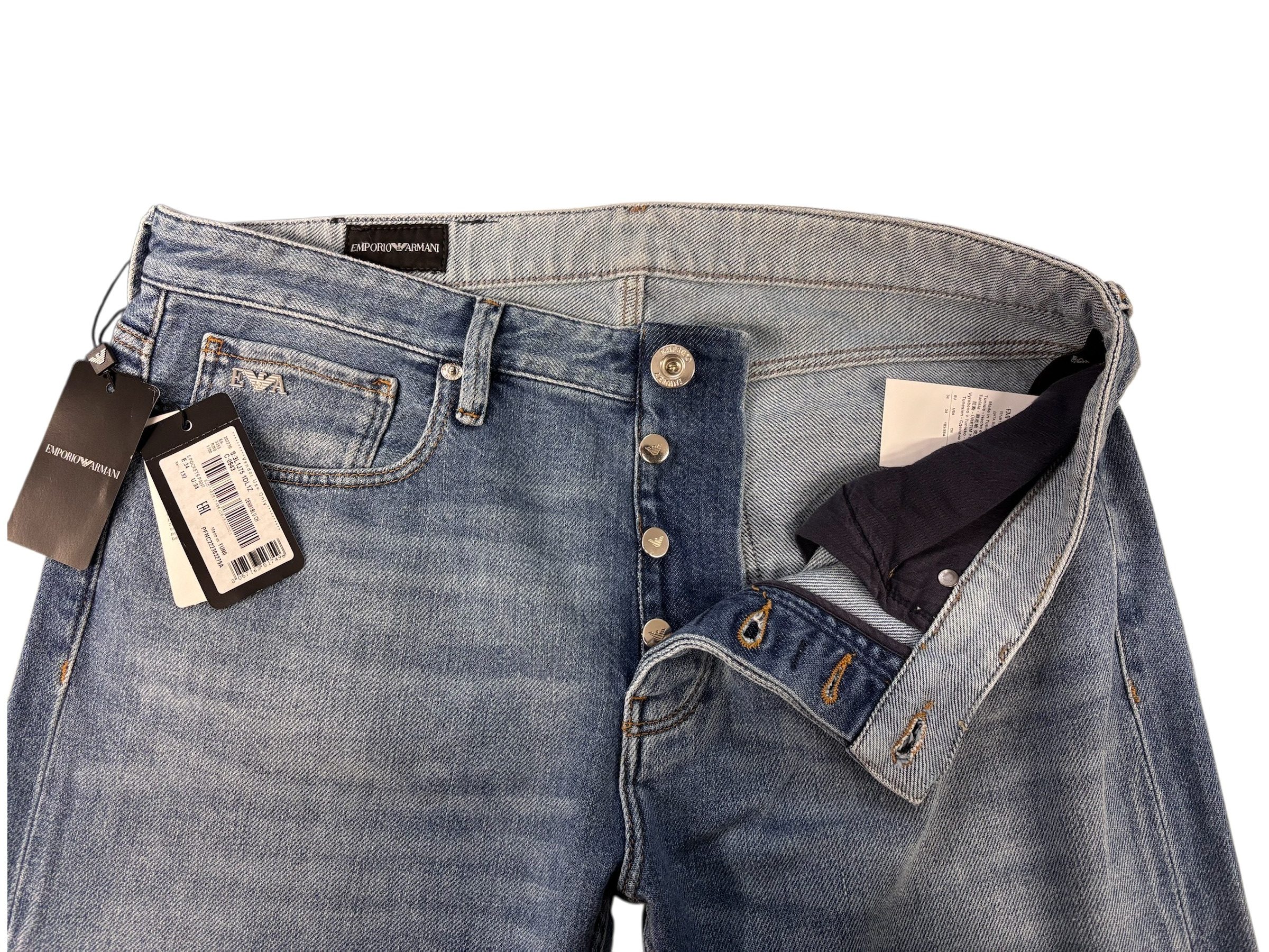 Emporio Armani – Jeans slim fit medium blue wash J75 - immagine 4