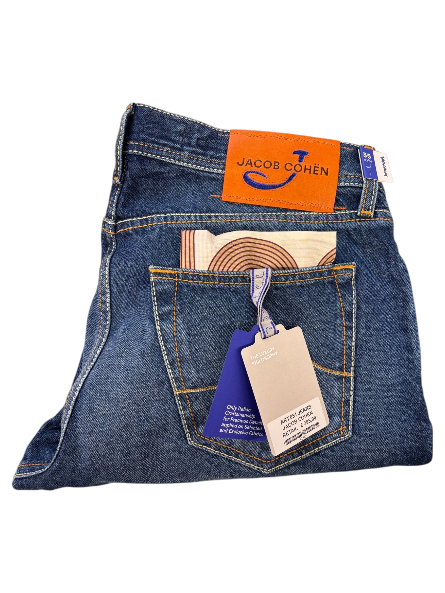 Jacob Cohën – Jeans medium blue wash modello Travis - W35 - immagine 4