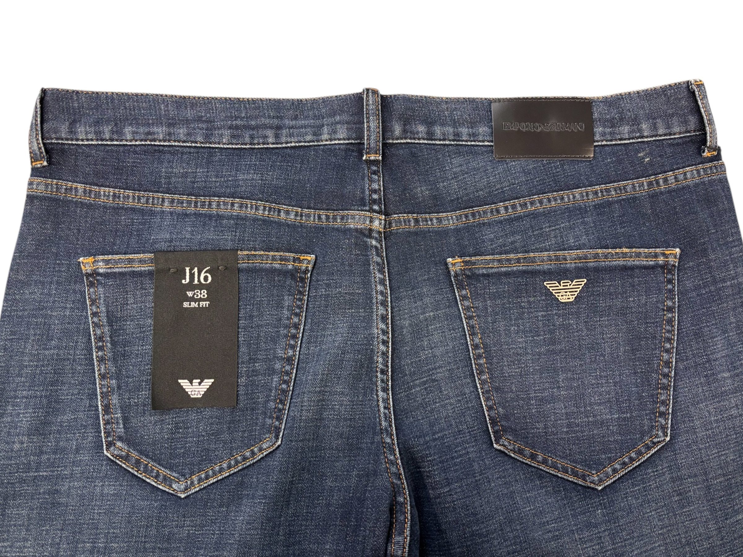 Emporio Armani - Jeans slim fit dark wash J16 - W38 - immagine 5