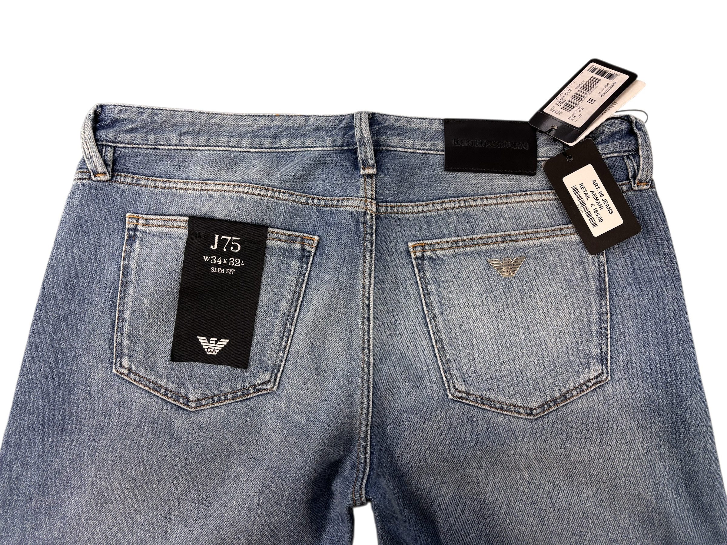 Emporio Armani – Jeans slim fit medium blue wash J75 - immagine 5